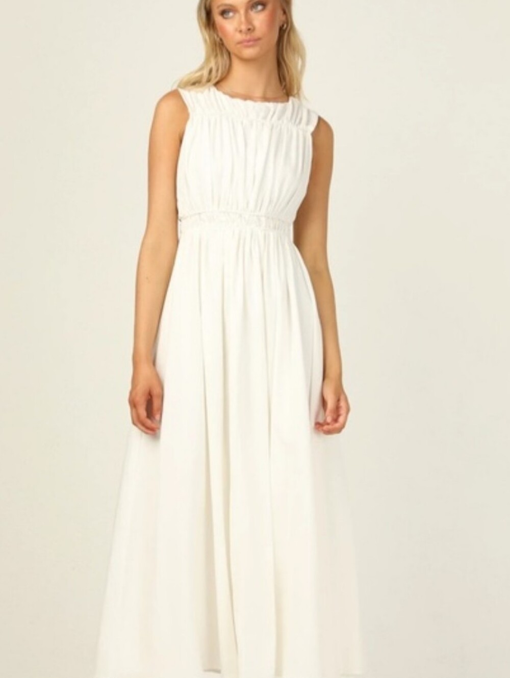 Free People White Ivory Girl And The Sun Maxi Dress Size XS